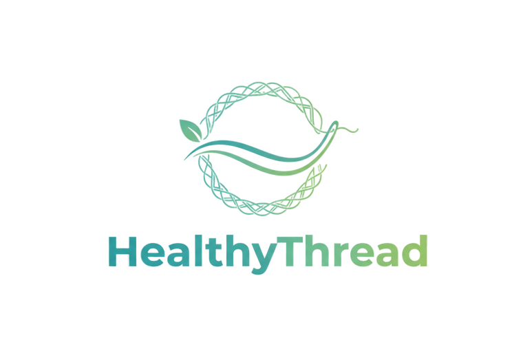 logo that says HealthyThread with a transparent background